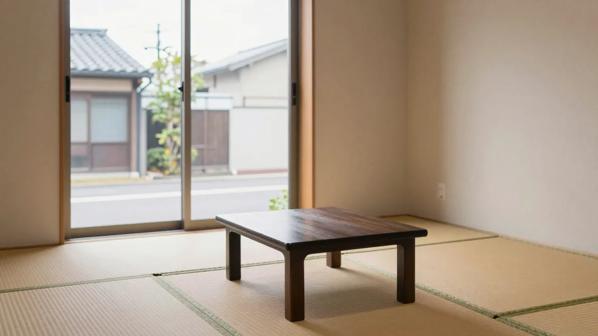 畳と座卓のある和室のイメージ画像